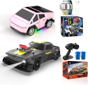 Watch Remote Control Car Toy, 2.4 GHz Mini RC Car Watch Toy Wrist Controlled Small Racing Car   1/16 RC Drift Car with Gyro Full Proportional 4WD 50KM/h High Speed Remote Control Cars Drift Racing car