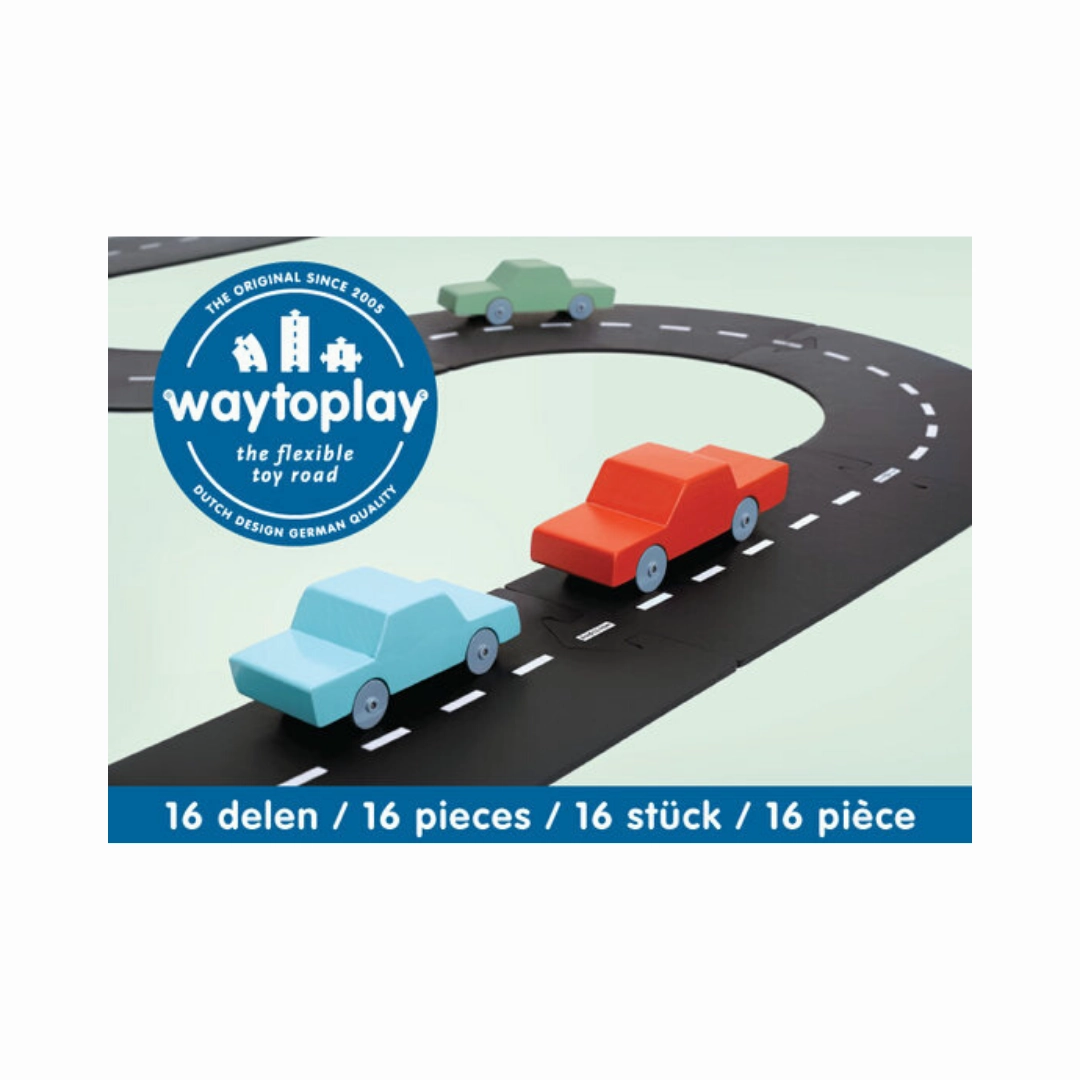 Waytoplay - 16pc Express Way - Flexible Toy Road