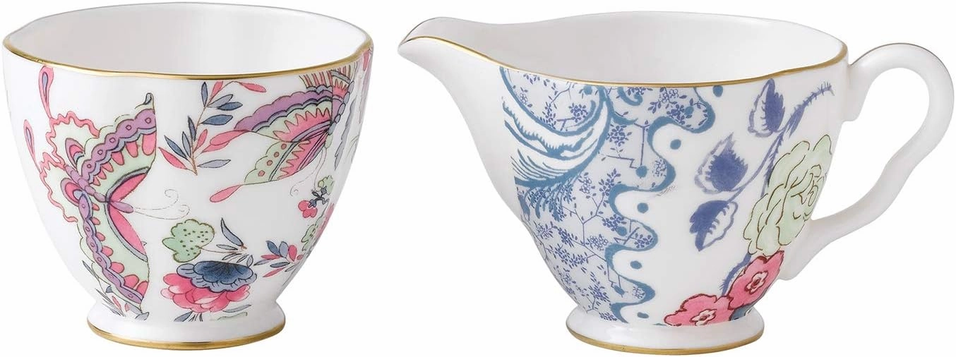 Wedgwood Butterfly Bloom Sugar & Creamer Set