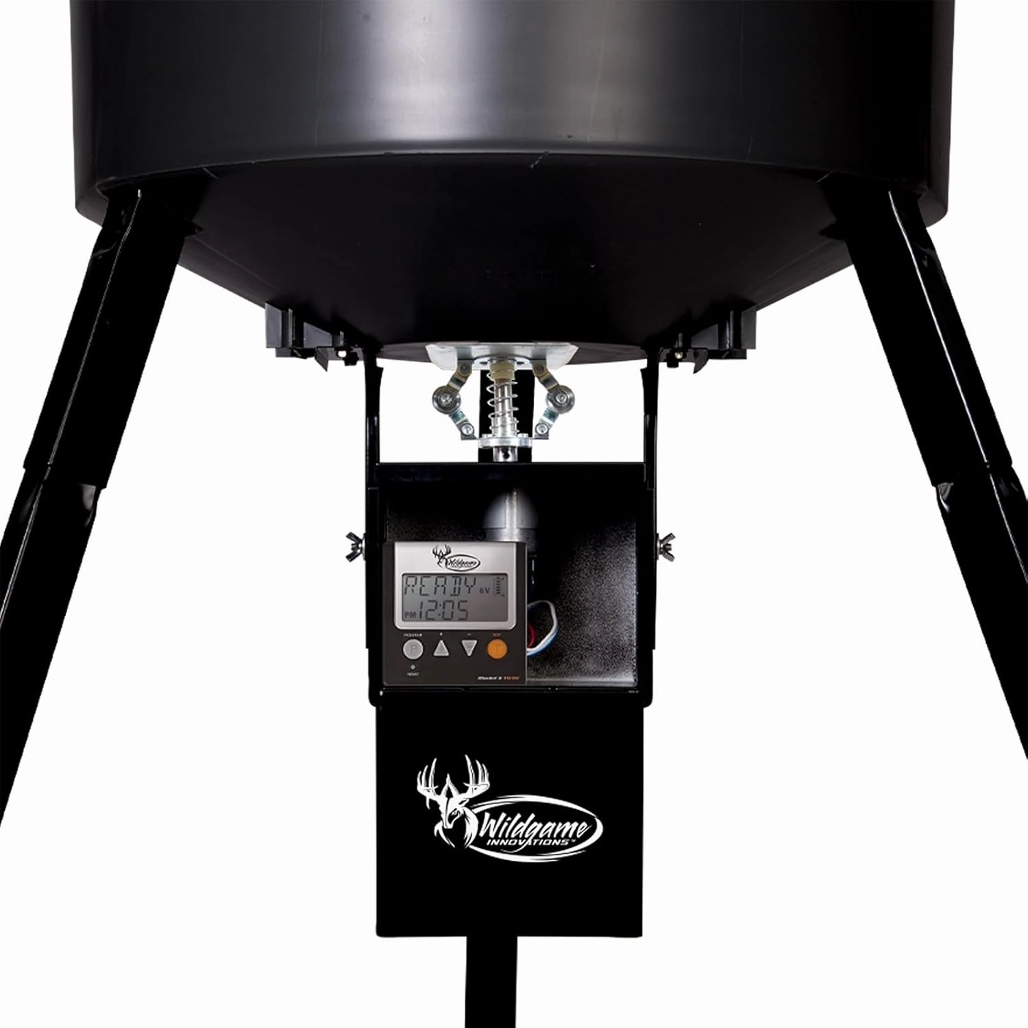 WILDGAME INNOVATIONS Evolution 40-Gallon Game Feeder Kit | Durable Weather-Resistant Varmint-Proof Deer Feeder with 270-Pound Capacity, 1-6 Feed Times & 50-Feet Radius