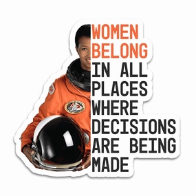 Women Belong, Mae Jemison - Vinyl Sticker