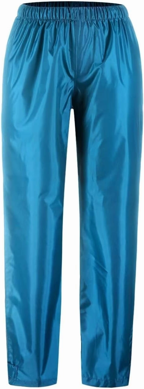 Women's Rain Pants Waterproof Lightweight Packable Hiking Fishing Outdoor, Teal-no Pocket, X-Large
