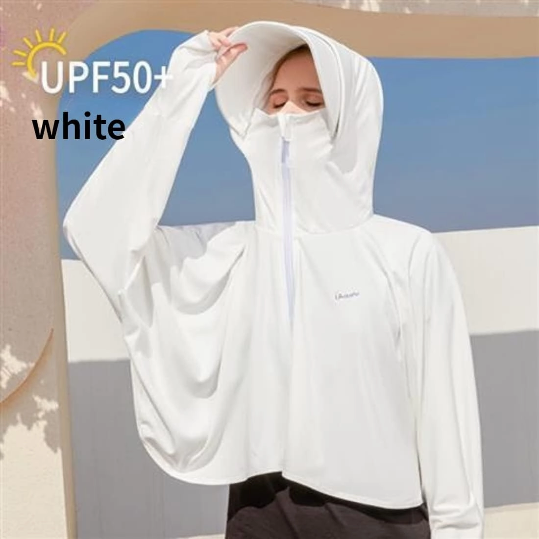 Women's Sun Protective Jacket Full Zip UPF 50  UV Sun Protection Clothing Lightweight Long Sleeve Hoodie Sun Shirt