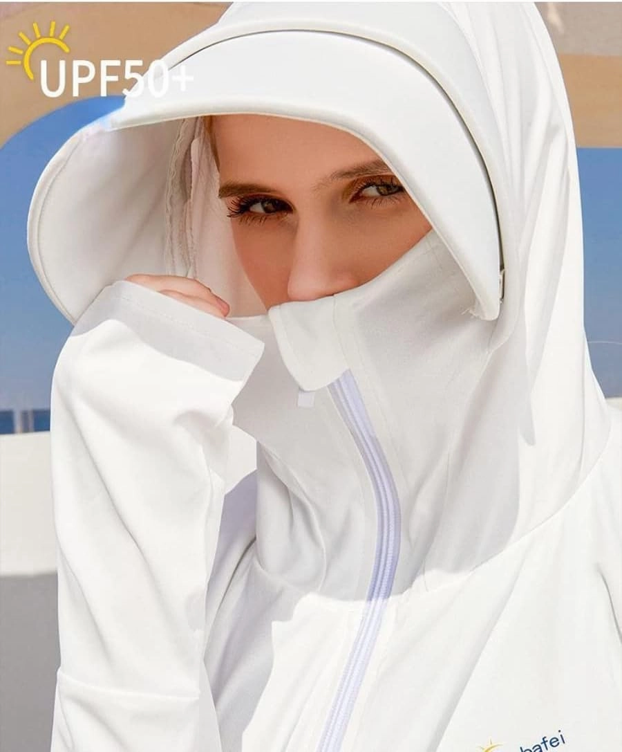 Women's Sun Protective Jacket Full Zip UPF 50  UV Sun Protection Clothing Lightweight Long Sleeve Hoodie Sun Shirt