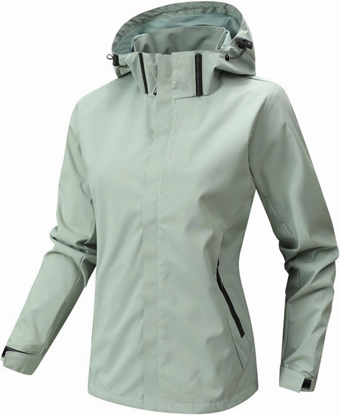 Women's Waterproof Rain Jacket Lightweight Hooded Raincoat for Hiking Travel Outdoor Softshell Windbreaker Jacket