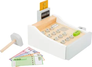 Wooden Cash Register Set by Small Foot – Includes Push Buttons, Credit Card, Scanner & Paper Money - Social, Educational and Imaginative Development – Ages 3  Years