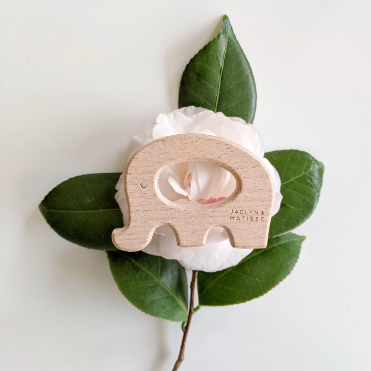 WOODEN TEETHER - EDDIE THE ELEPHANT