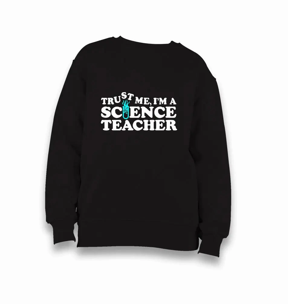 Worlds Best Science Teacher Kid's Black Sweatshirt