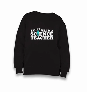 Worlds Best Science Teacher Kid's Black Sweatshirt