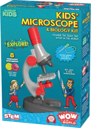 Wow in The World: Kids' Microscope & Biology Kit