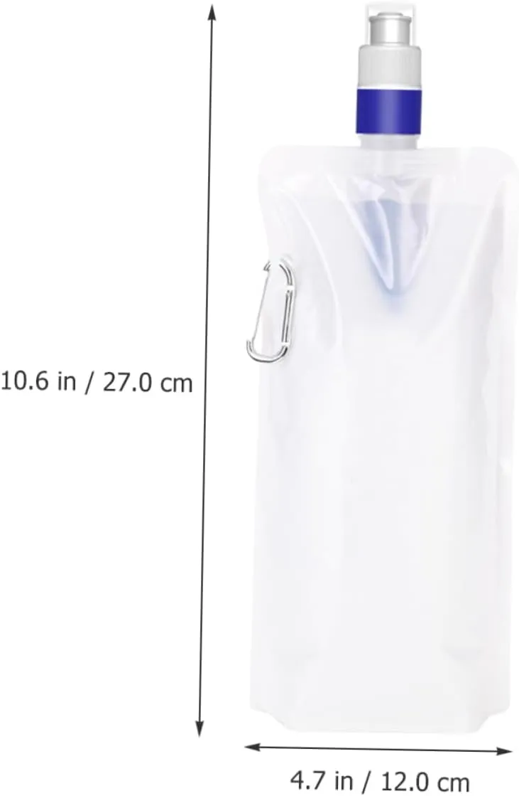 Yardwe 2pcs Outdoor Water Bag Water Container Travel Water Bottle Camping Accessories Containers Collapsible Cooler Cleaning Kit Reusable Water Bag Folding Water Bag Camping Accessory Pe