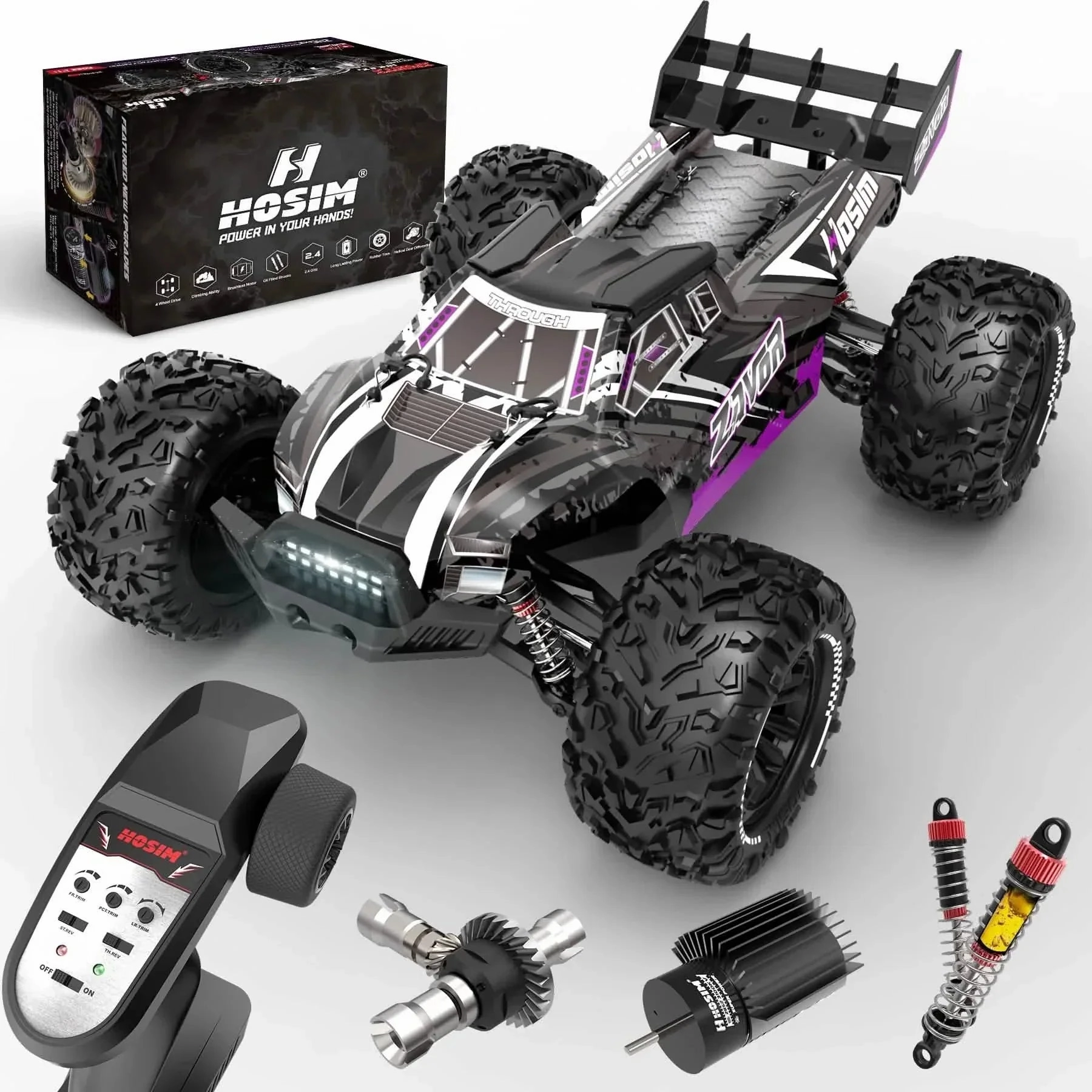 ZAVOR X15W 1:10 High-Speed Brushless RC Truck - Pro Off-Road Racing Car