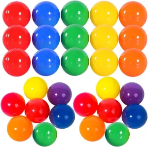 Zerodeko 100pcs Balls Plastic Raffle Drawing Balls for Party Lucky Draw Picking Stick for Events
