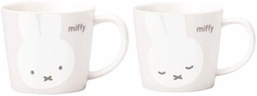 日本陶彩 Miffy White Face Pair Mug Set